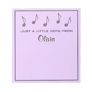 Bloc De Notas Notepad de notas de música personalizadas