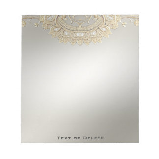 Bloc De Notas Notepad de Ornate Gold