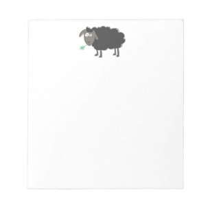 Bloc De Notas Notepad de oveja negra divertida