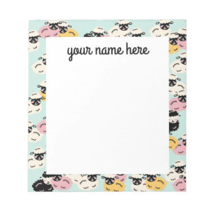 Bloc De Notas Notepad de oveja personalizada