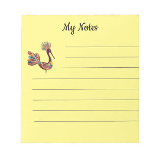 Bloc De Notas Notepad de pájaro hermoso