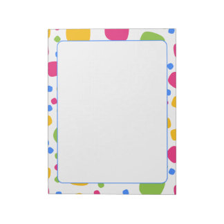 Bloc De Notas Notepad de patrón de formas abstractas coloridas