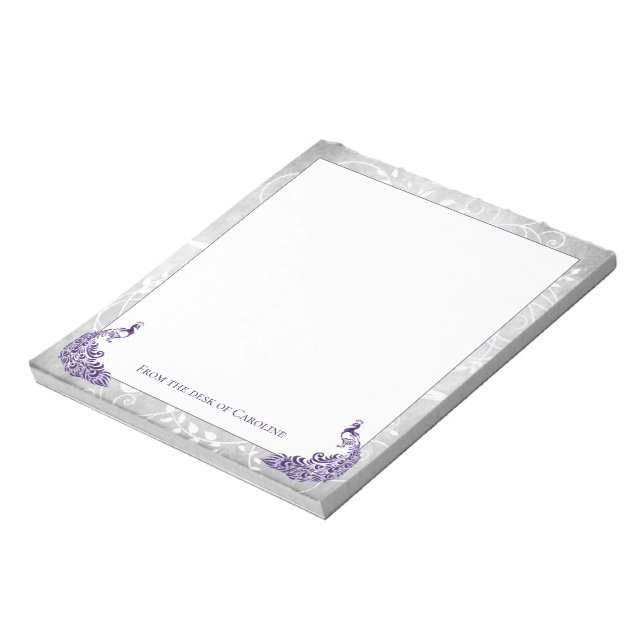 Bloc De Notas Notepad de pavos reales (Lado Izquierdo)
