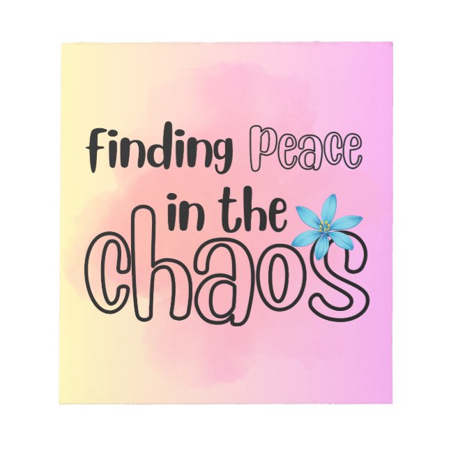 Bloc De Notas Notepad de paz (Frente)