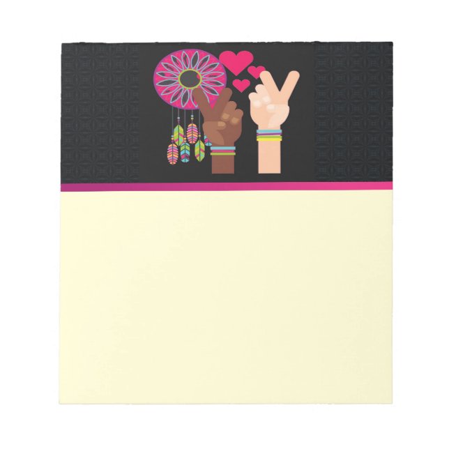 Bloc De Notas Notepad de paz (Frente)