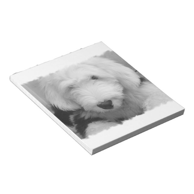 Bloc De Notas Notepad de perro de oveja (Lado Derecho)