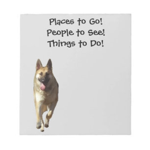Bloc De Notas Notepad de perro pastor alemán