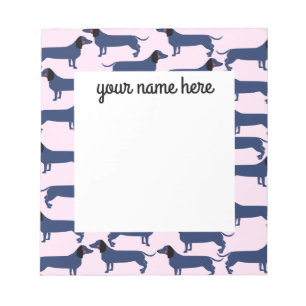 Bloc De Notas Notepad de Perro Wiener Personalizado