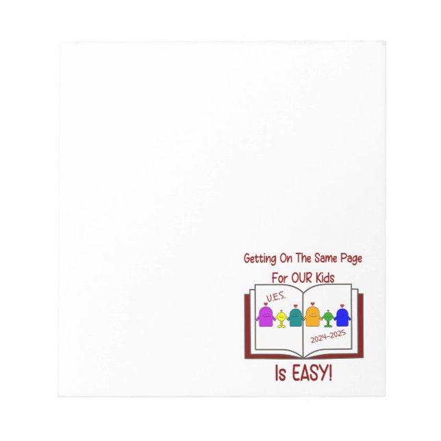 Bloc De Notas Notepad de personal de UES (Frente)