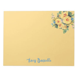 Bloc De Notas Notepad de Personalizado de Bella Floral