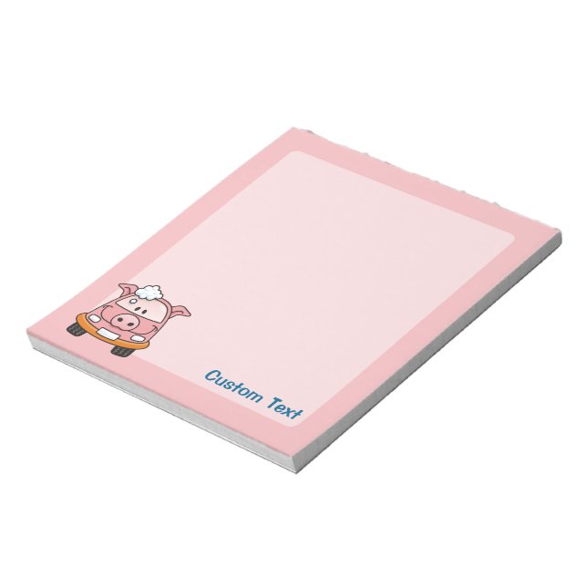 Bloc De Notas Notepad de Personalizado de Cerdo Carwash (Lado Izquierdo)