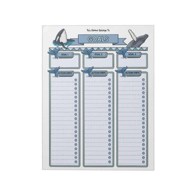 Bloc De Notas Notepad de Personalizado de planeador de objetivo  (Lado Izquierdo)