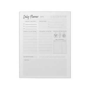 Bloc De Notas Notepad de planificador diario de ventas directas