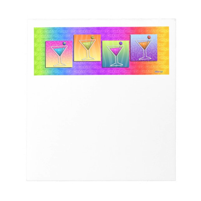 Bloc De Notas NOTEPAD DE Pop Art MARTINIS (Frente)