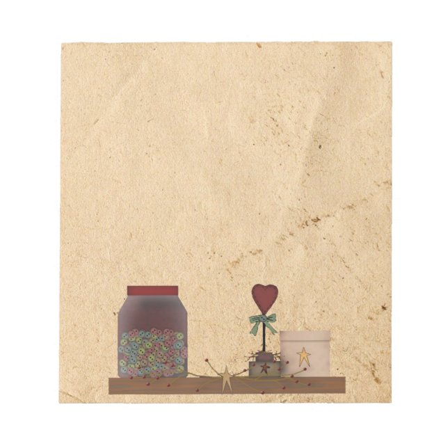 Bloc De Notas Notepad de Primitivas de País (Frente)