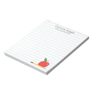 Bloc De Notas Notepad de profesor personalizado