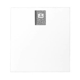 Bloc De Notas Notepad de profesor personalizado