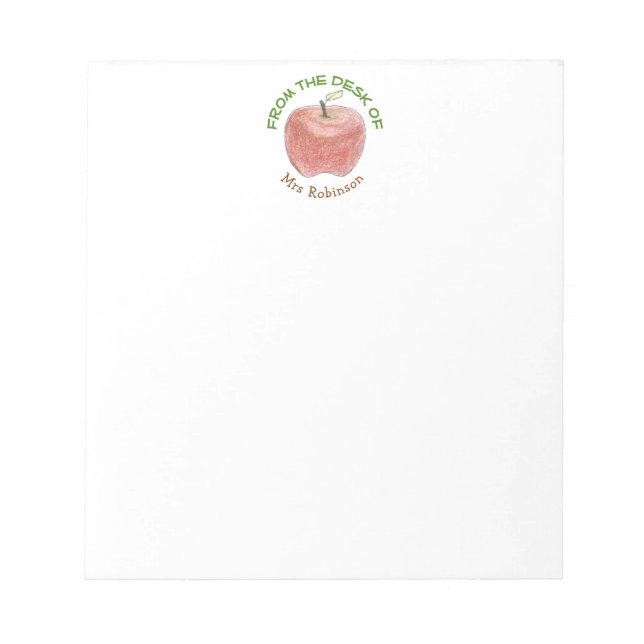 Bloc De Notas Notepad de profesor personalizado (Frente)