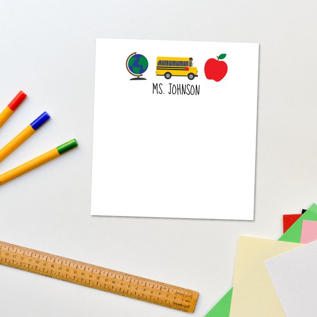 Bloc De Notas Notepad de profesor personalizado, regalo de profe (Subido por el creador)