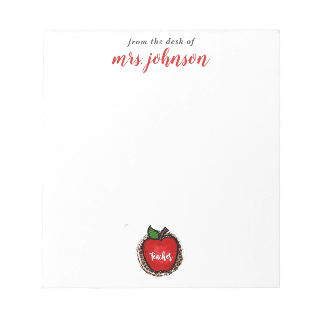 Bloc De Notas Notepad de profesores (Frente)