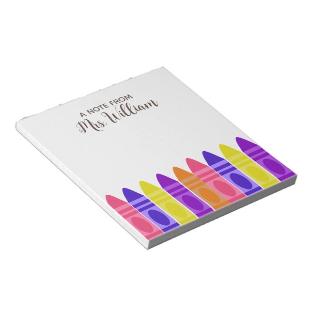 Bloc De Notas Notepad de Rainbow Crayon (Lado Derecho)