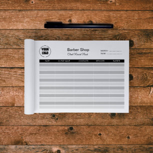 Bloc De Notas Notepad de registro de cliente de Barbershop