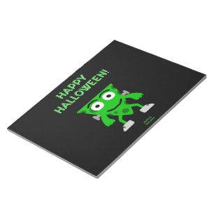 Bloc De Notas Notepad de saludos de Franken-Cheese Halloween