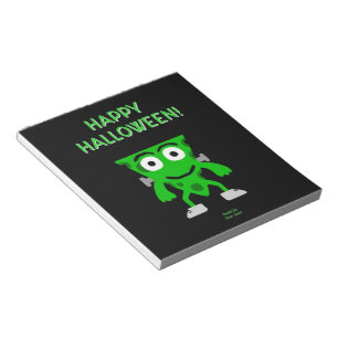 Bloc De Notas Notepad de saludos de Franken-Cheese Halloween