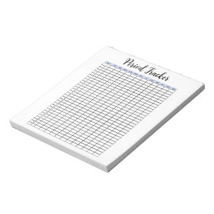 Bloc De Notas Notepad de seguimiento de periodo