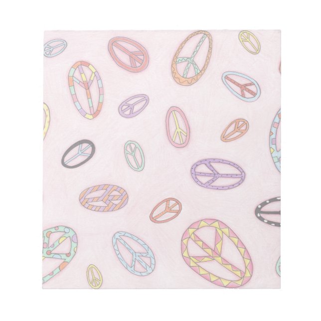 Bloc De Notas Notepad de signo de paz (Frente)