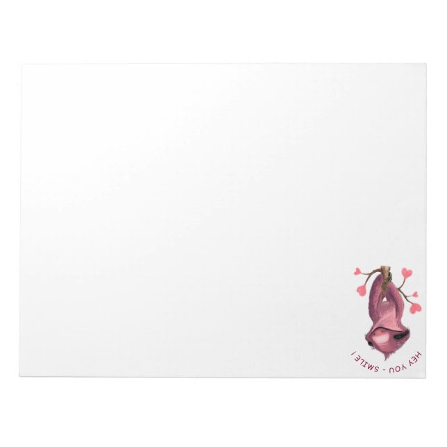 Bloc De Notas Notepad de sonrisa divertida romántica (Frente)