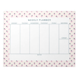 Bloc De Notas Notepad de Strawberry Weekly Planner