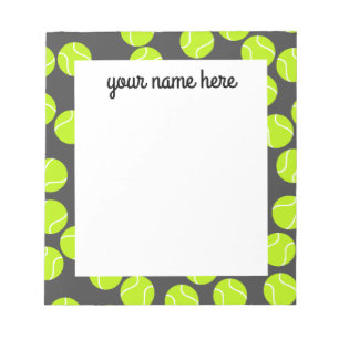 Bloc De Notas Notepad de tenis personalizado