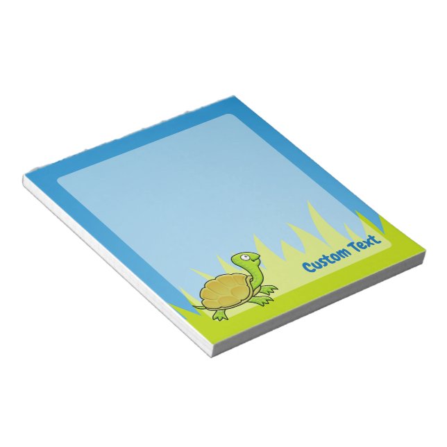 Bloc De Notas Notepad de tortuga personalizado (Lado Derecho)