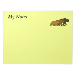Bloc De Notas Notepad de tres osos