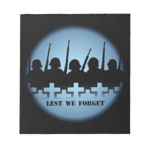 Bloc De Notas Notepad de tributo militar para que no olvidemos e
