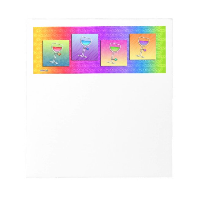 Bloc De Notas NOTEPAD DE VINO DE Pop Art (Frente)