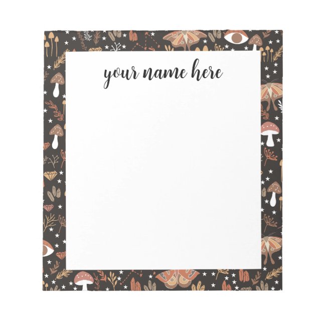 Bloc De Notas Notepad de Woodland personalizado (Frente)