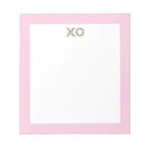 Notepad de XO floral
