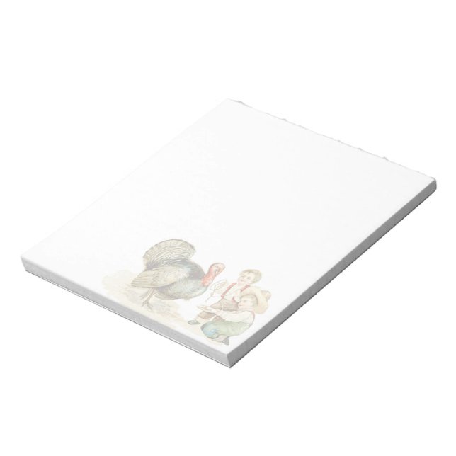 Bloc De Notas Notepad del Día de Acción de Gracias (Lado Izquierdo)