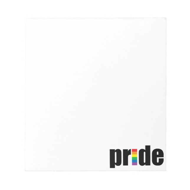 Bloc De Notas Notepad del orgullo gay (Frente)