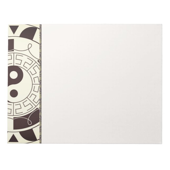 Bloc De Notas Notepad del patrón Yin Yang (Frente)