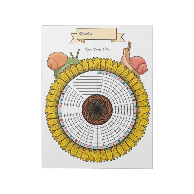 Bloc De Notas Notepad del Personalizado del rastreador del hábit (Lado Izquierdo)