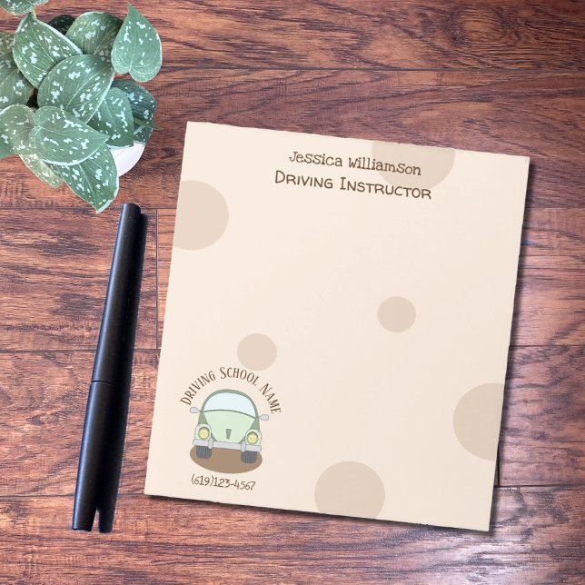 Bloc De Notas Notepad del personalizado Instructor de la Escuela (Subido por el creador)