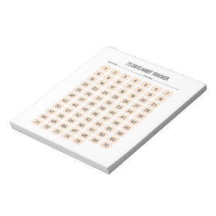 Bloc De Notas Notepad del planificador Habit Tracker