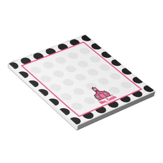 Bloc De Notas Notepad del profesor de Punto Polka
