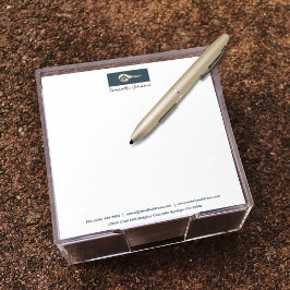 Bloc De Notas Notepad del realtor personalizado Gold Key Blue Sp