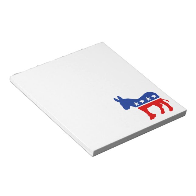 Bloc De Notas Notepad Demócrata Donkey (Lado Derecho)