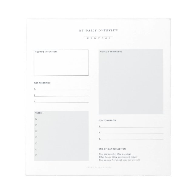 BLOC DE NOTAS NOTEPAD DIARIO PLANNER (Frente)