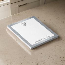 Bloc De Notas Notepad elegante metálico plateado